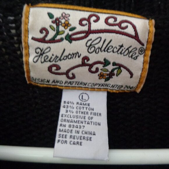 Heirloom Collectibles Woman's Ugly Christmas Sweater Trees Ornaments Large - Picture 5 of 6